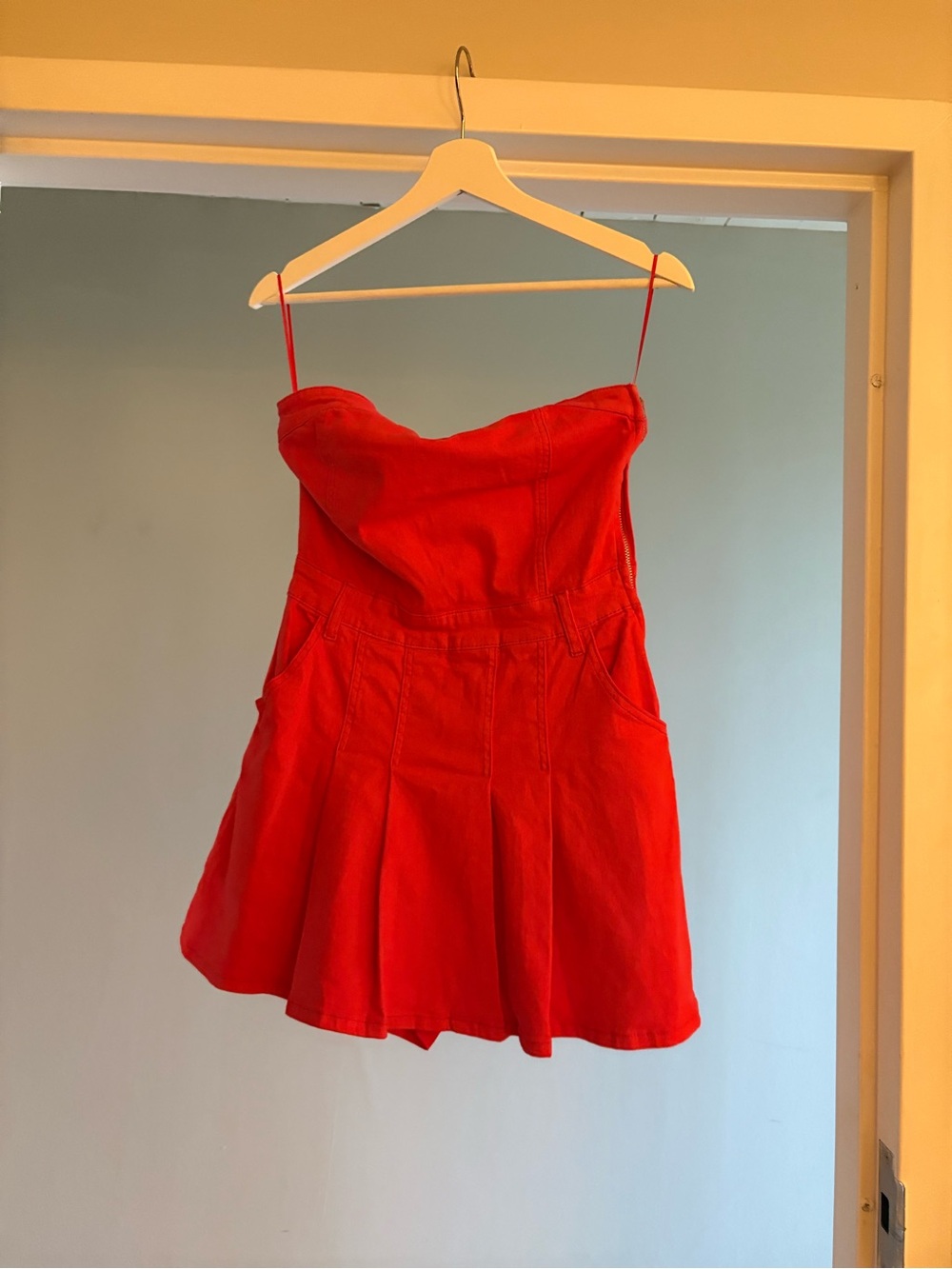 Kendall Lane Uniquities Red Strapless Mini Dress